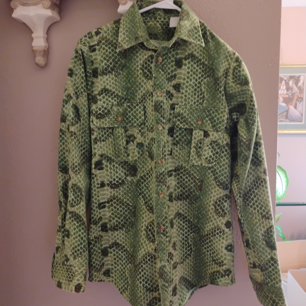 Snakeskin Illusions Camo Button up Shirt